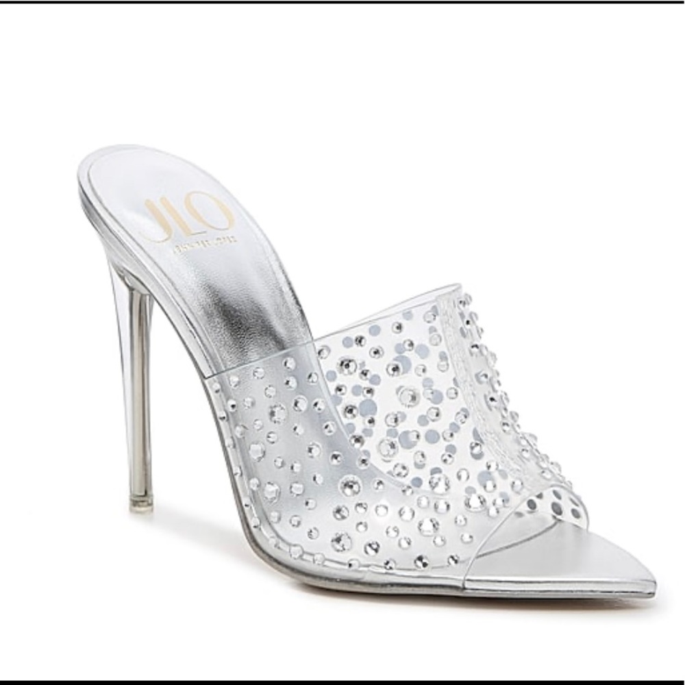 💜💜 Beautiful women’s  Jlo crystal heel size 9.5